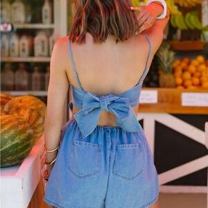 Vestique Blue Denim Romper